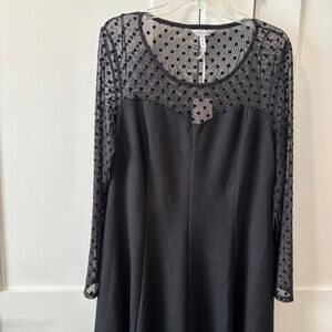 New Bravissimo size 14 black Jersey skater dress